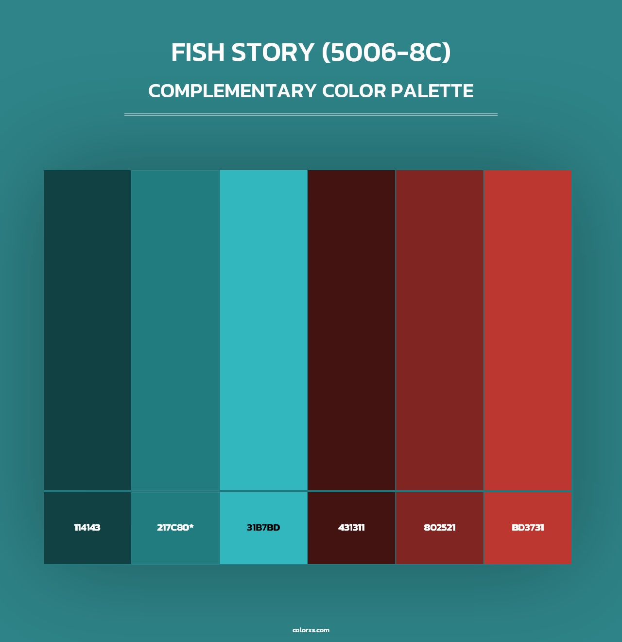 Fish Story (5006-8C) - Complementary Color Palette