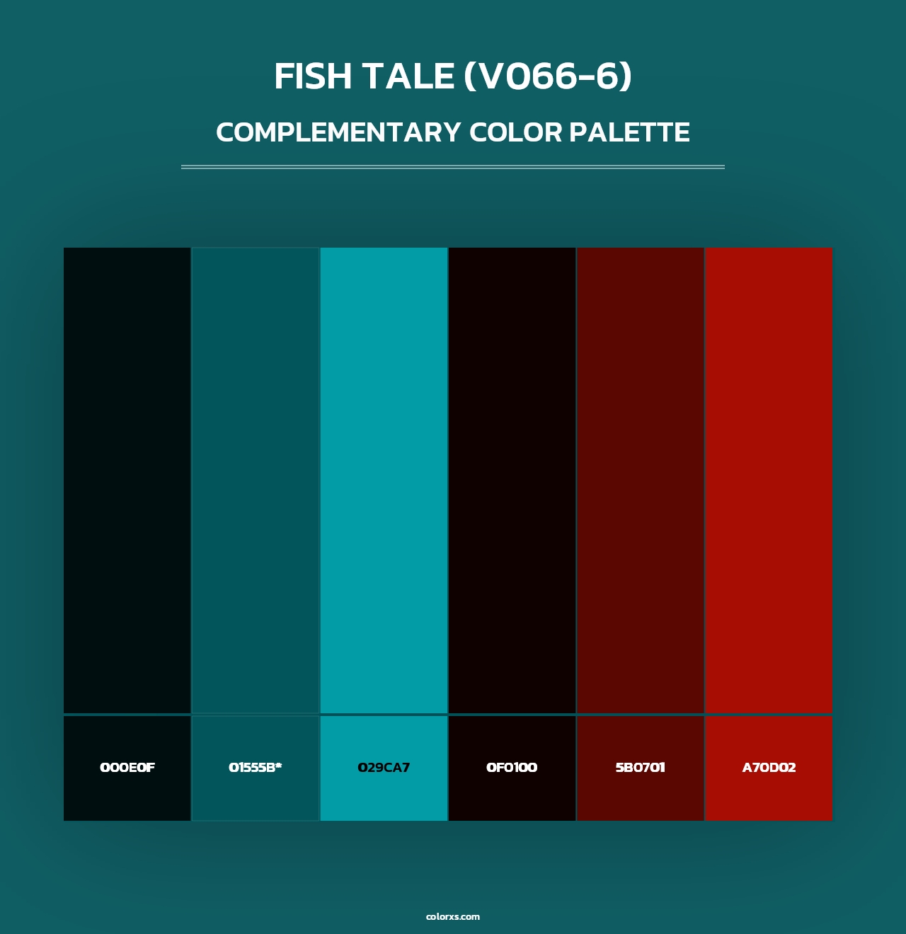 Fish Tale (V066-6) - Complementary Color Palette