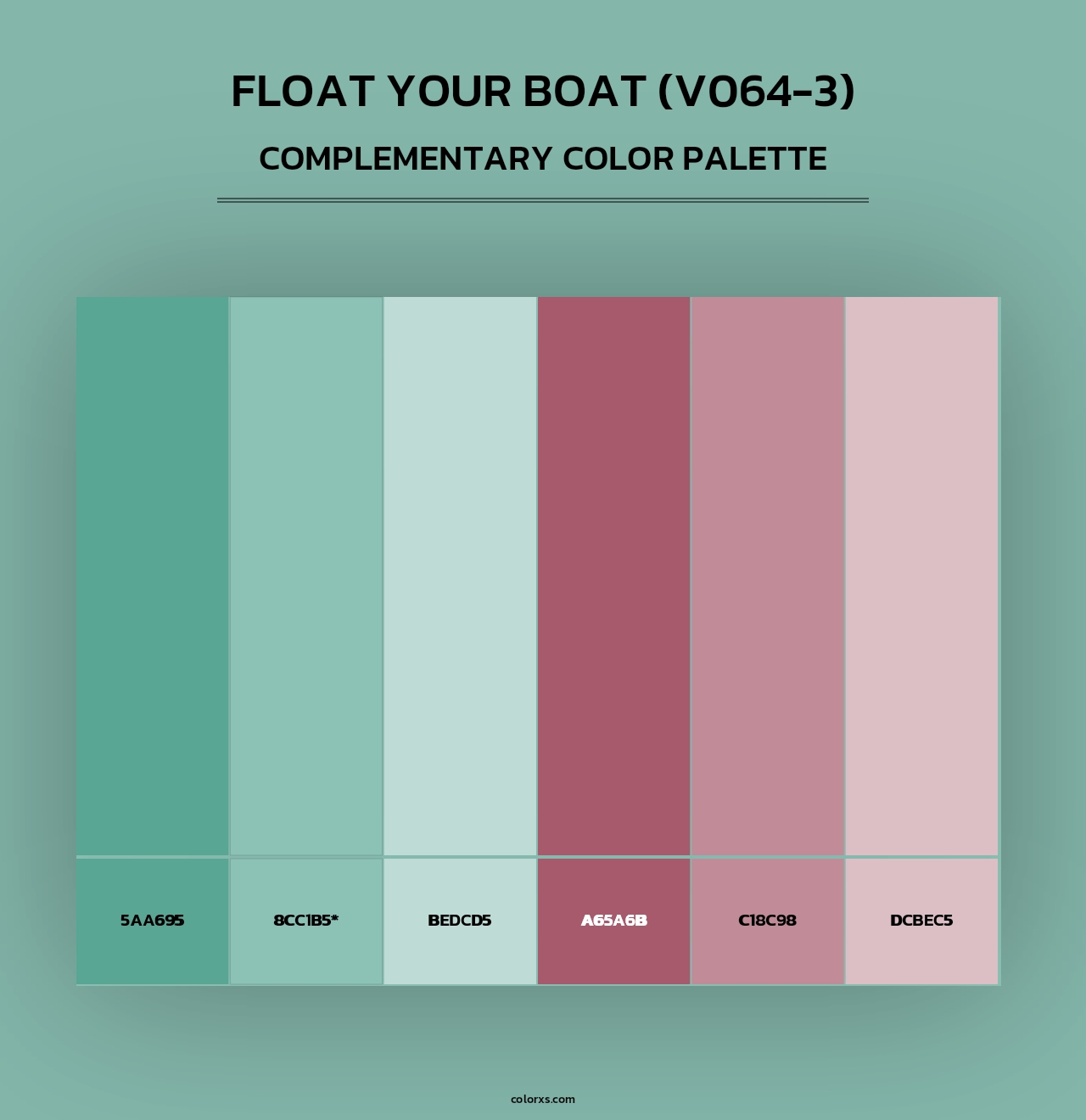 Float Your Boat (V064-3) - Complementary Color Palette