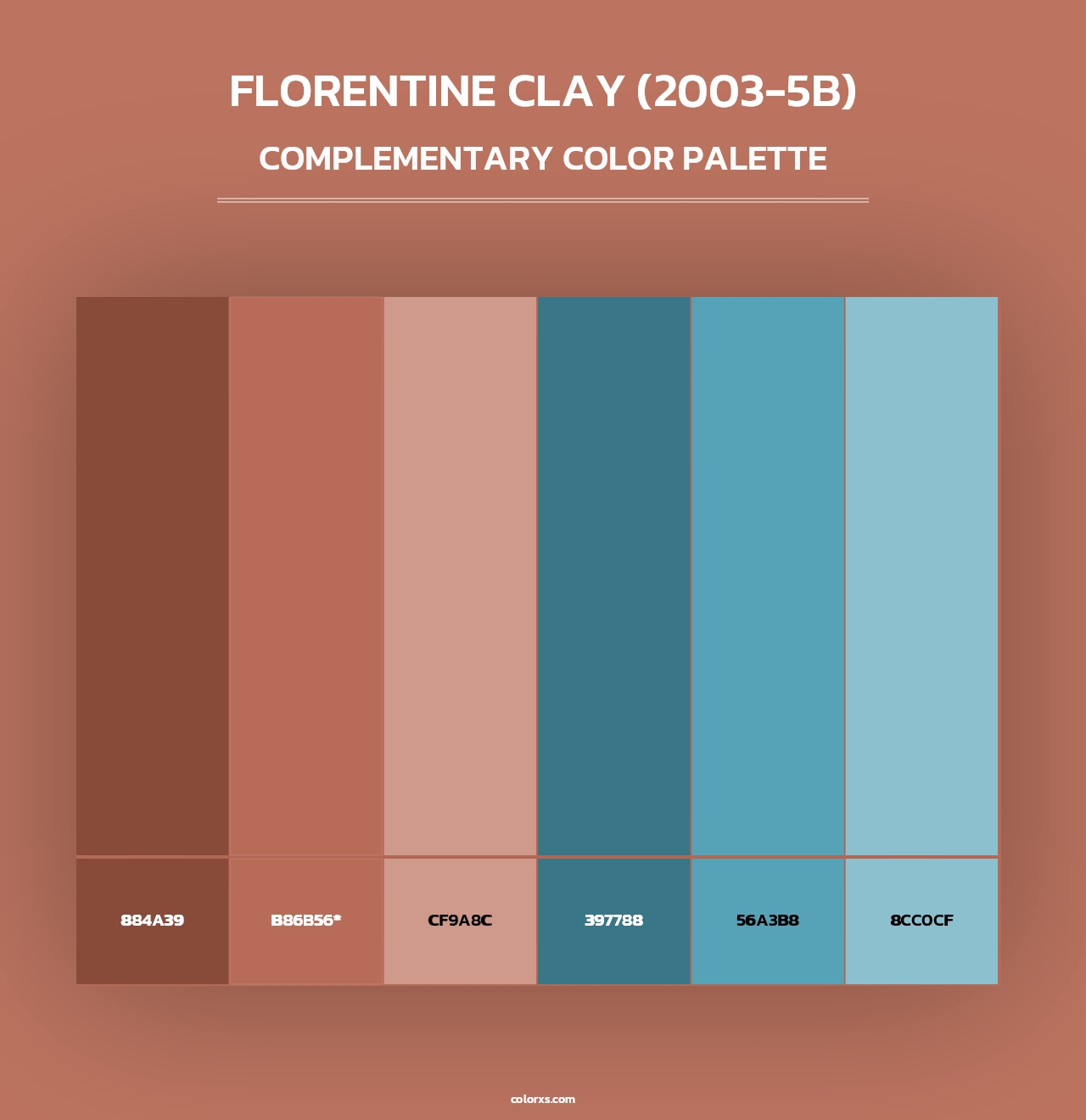 Florentine Clay (2003-5B) - Complementary Color Palette