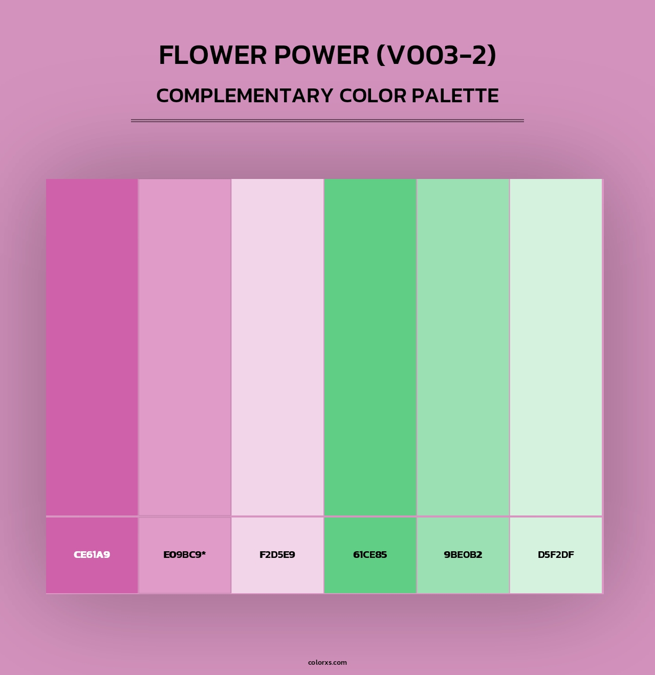 Flower Power (V003-2) - Complementary Color Palette