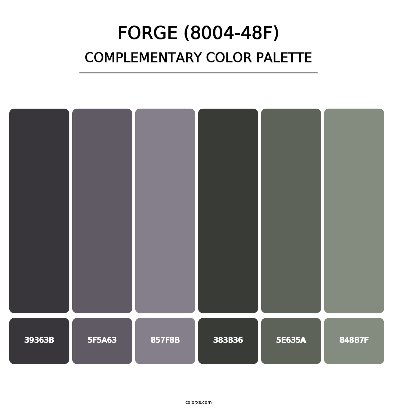 Forge (8004-48F) - Complementary Color Palette
