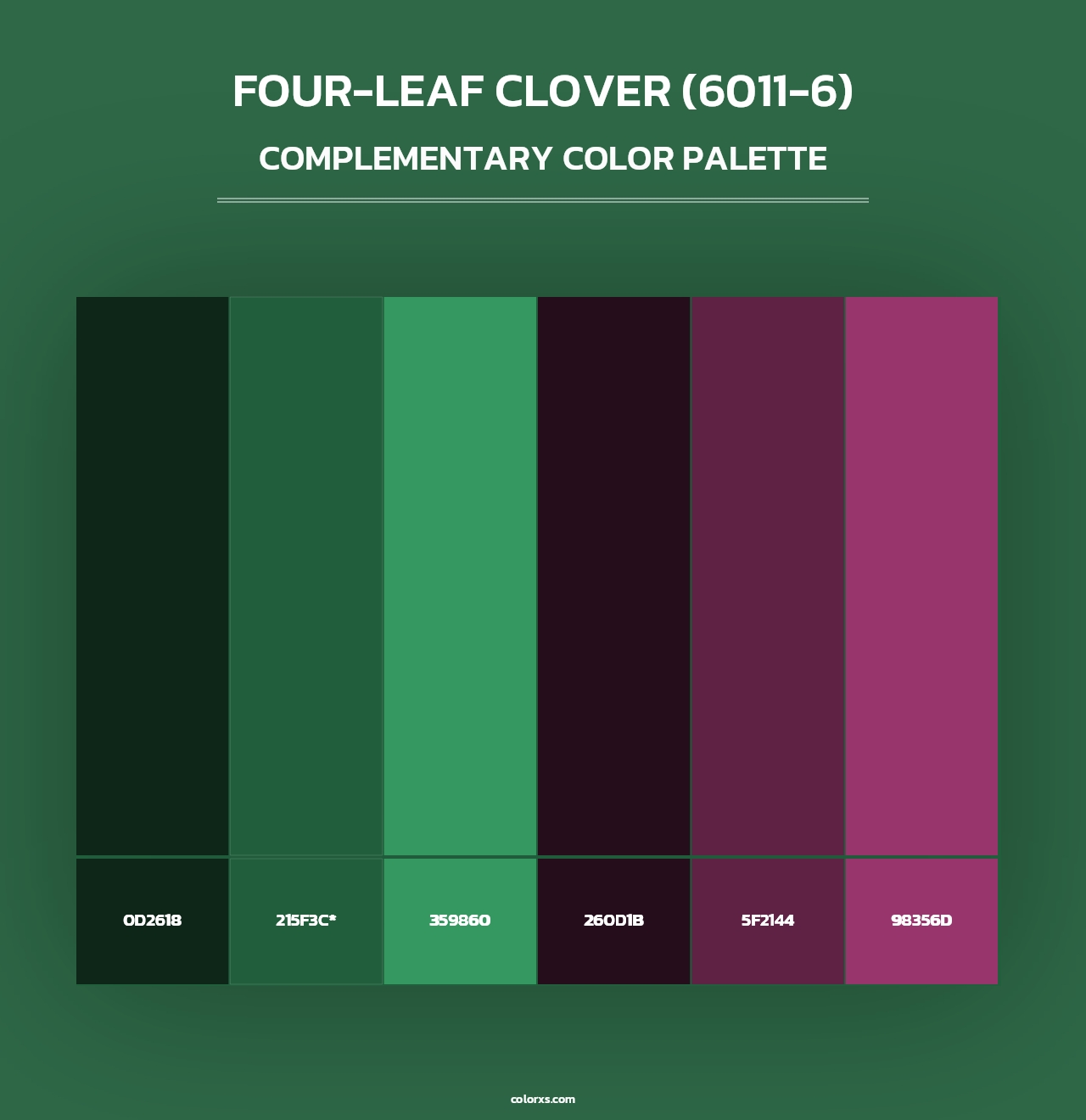 Four-Leaf Clover (6011-6) - Complementary Color Palette