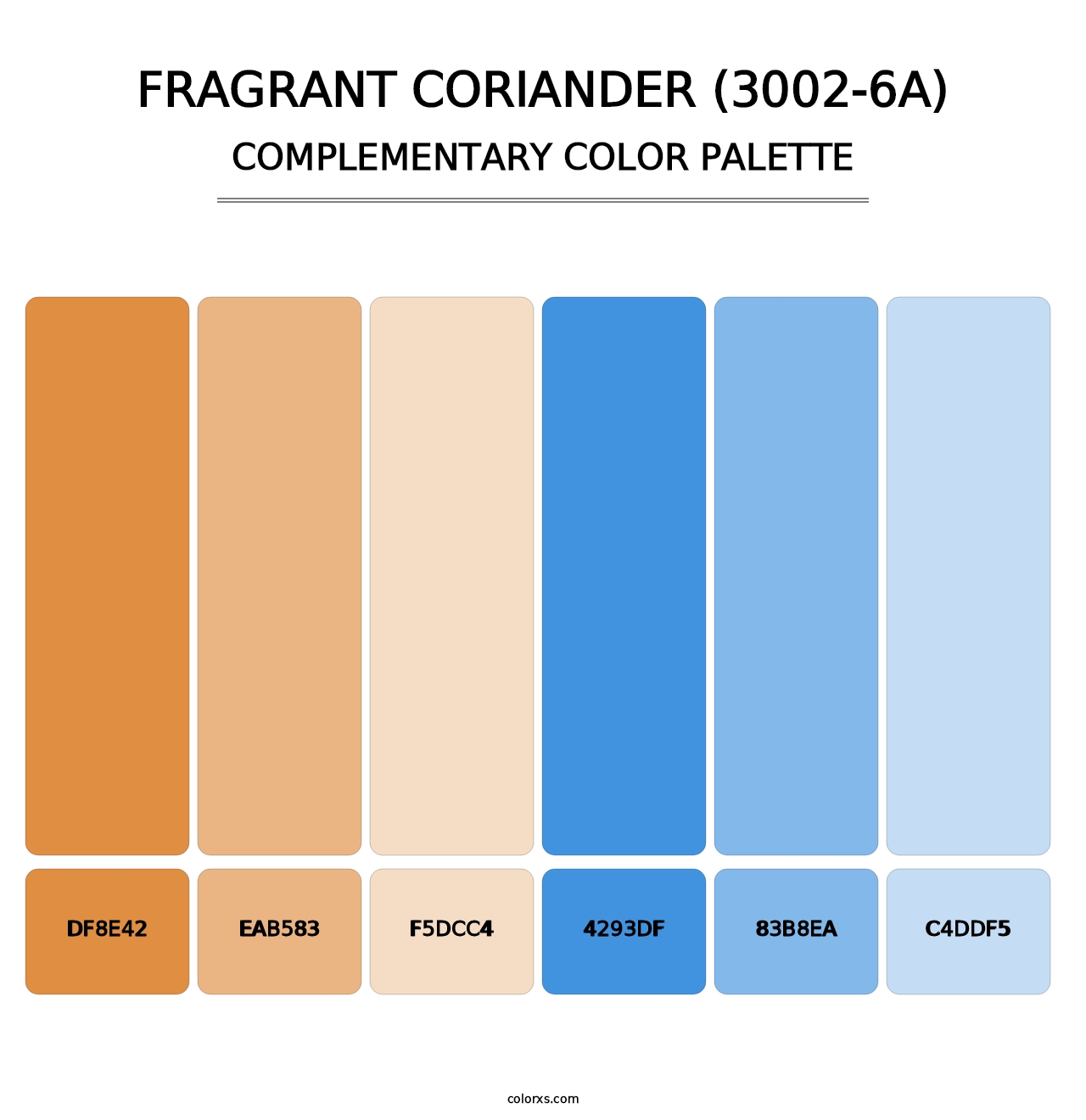 Fragrant Coriander (3002-6A) - Complementary Color Palette