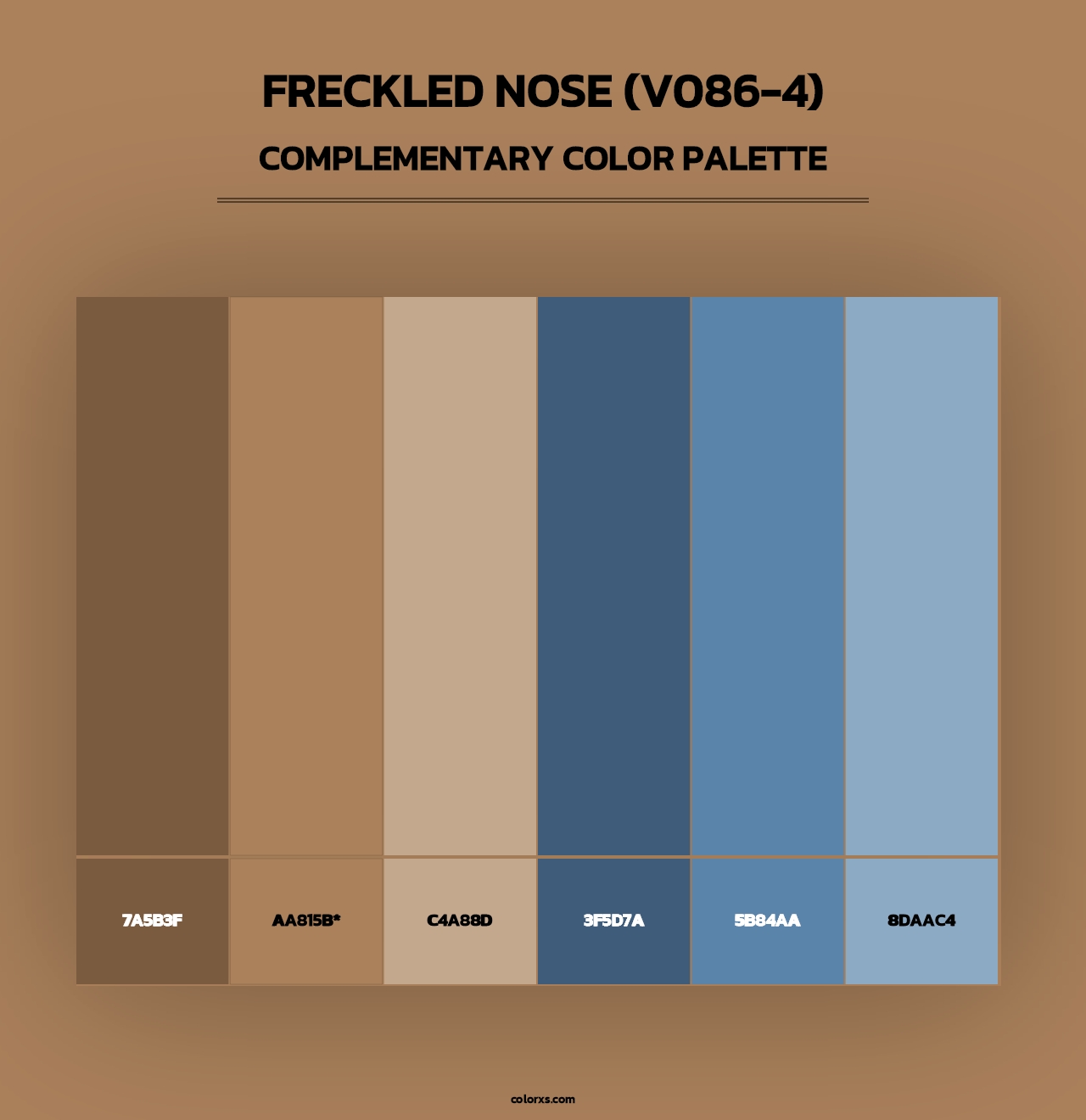 Freckled Nose (V086-4) - Complementary Color Palette