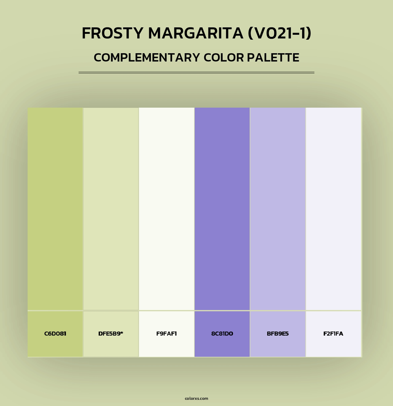 Frosty Margarita (V021-1) - Complementary Color Palette