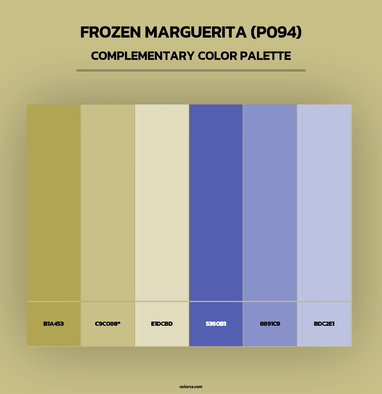 Frozen Marguerita (P094) - Complementary Color Palette