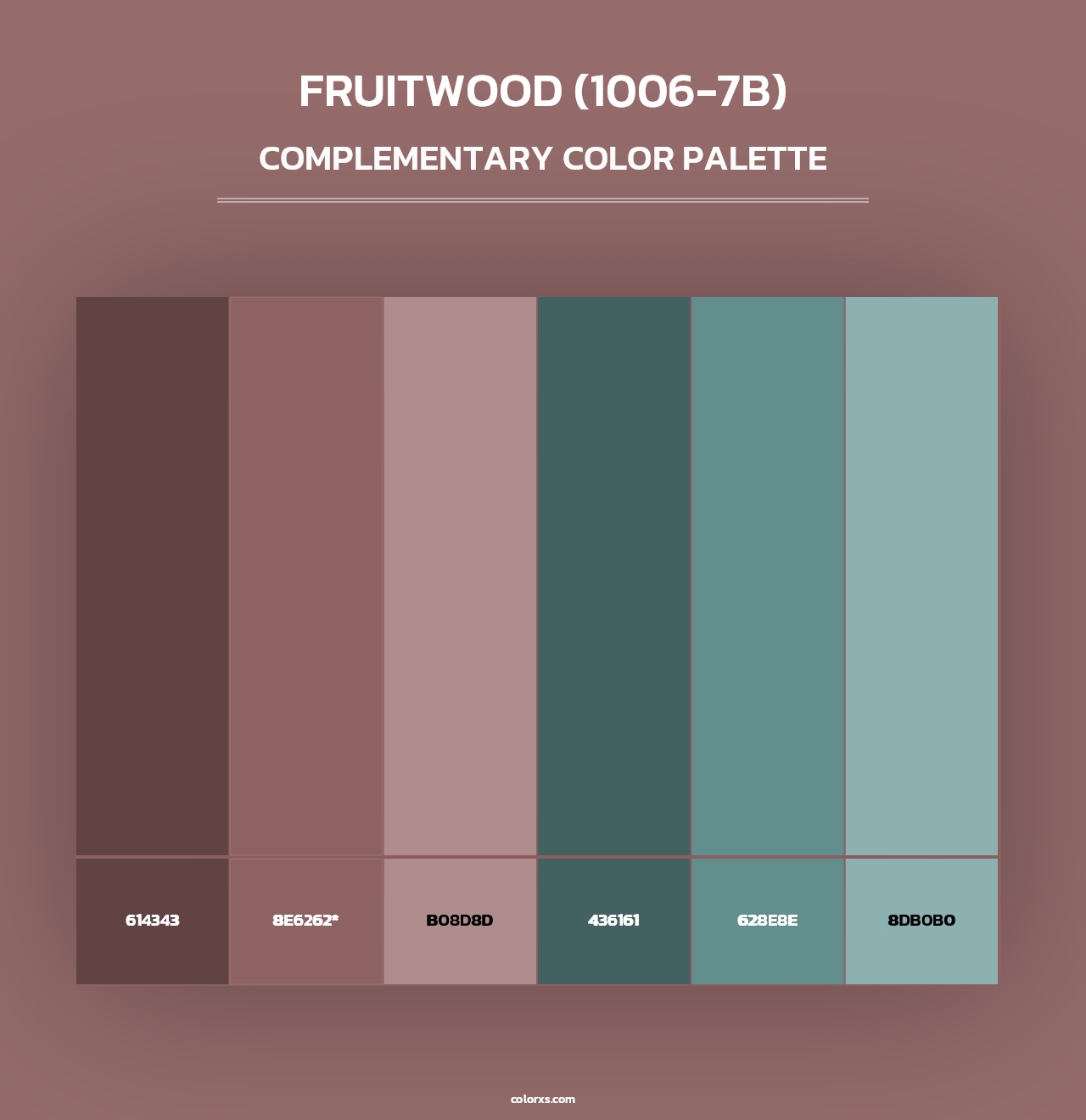Fruitwood (1006-7B) - Complementary Color Palette