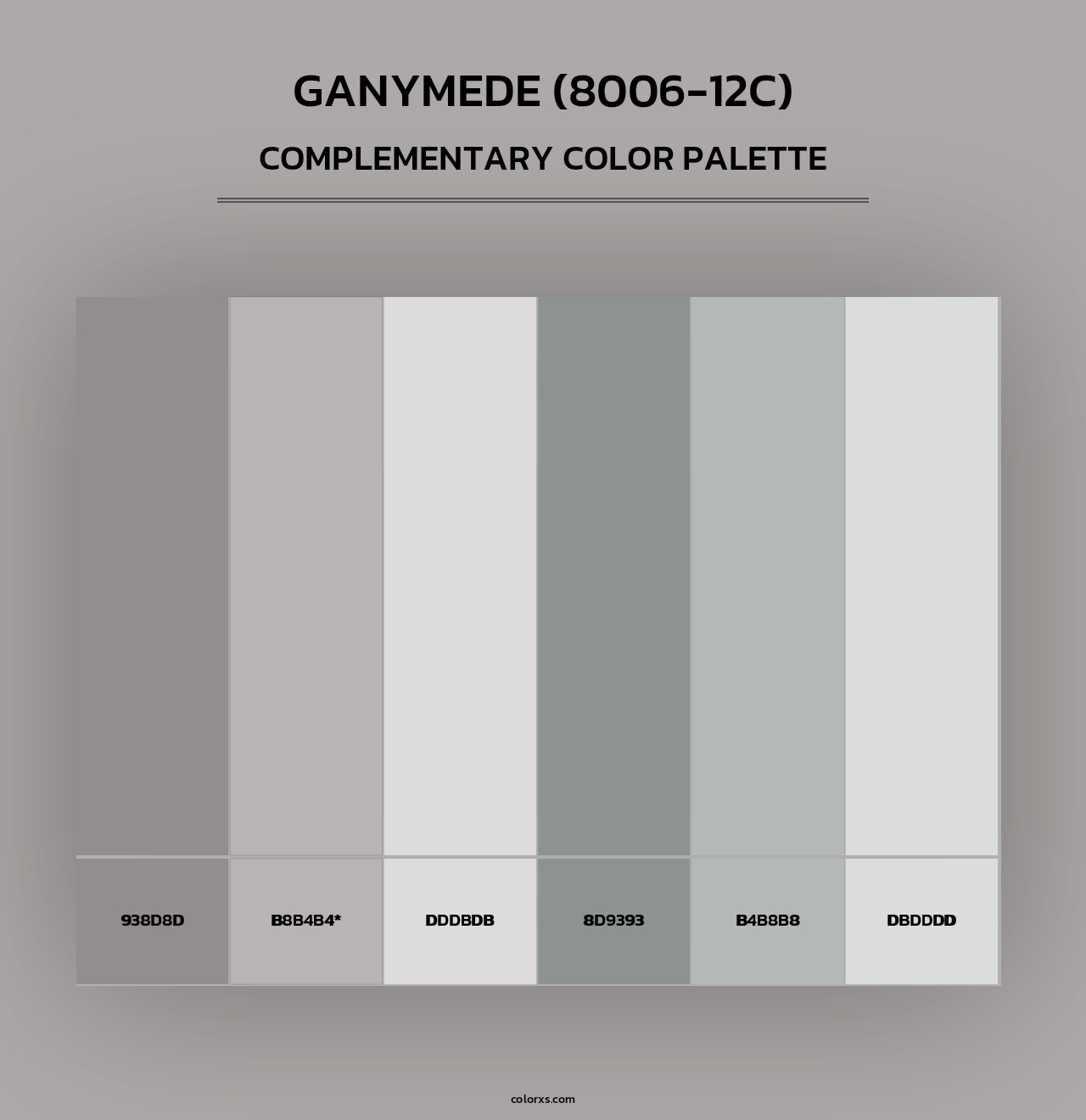 Ganymede (8006-12C) - Complementary Color Palette