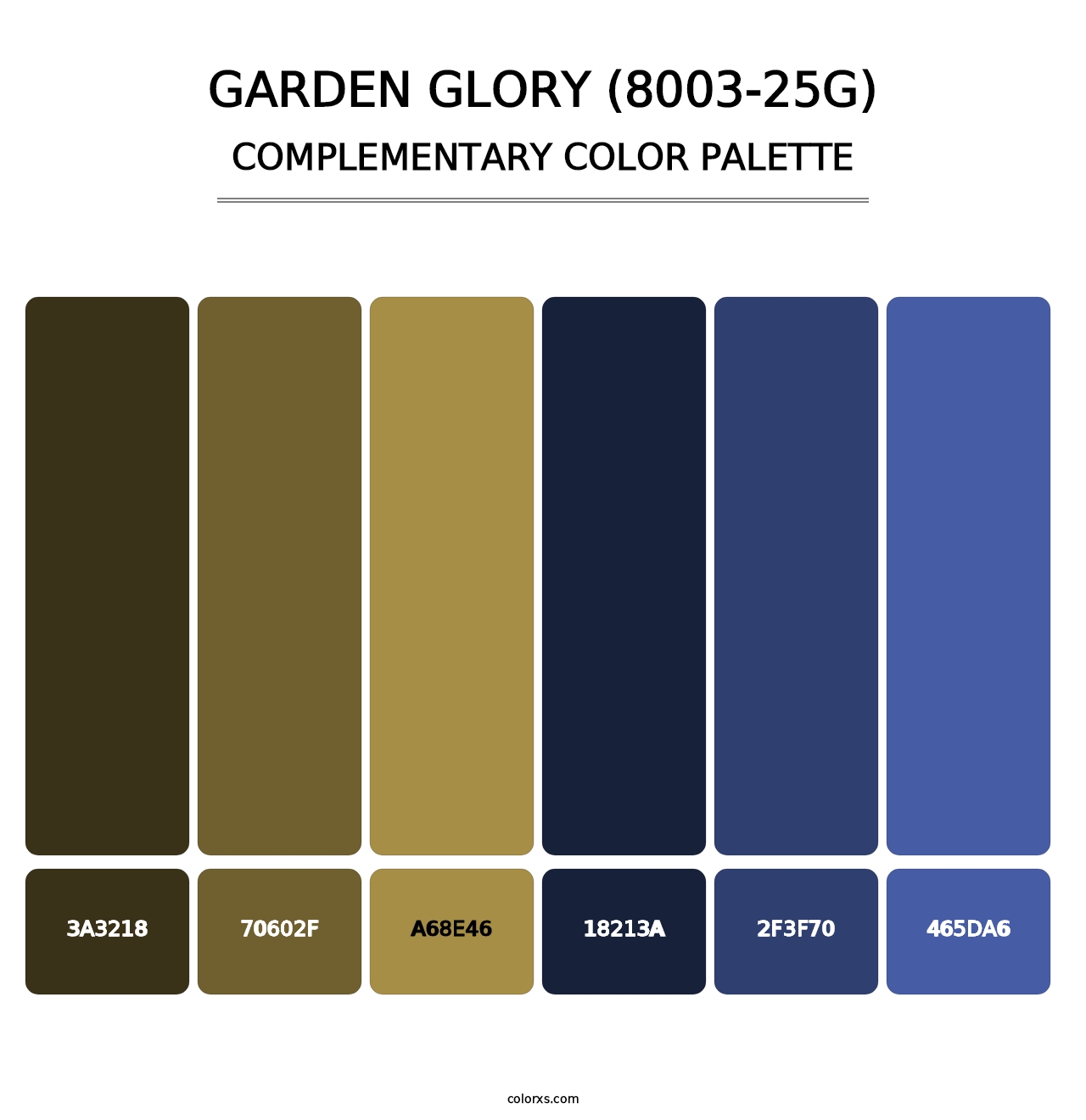 Garden Glory (8003-25G) - Complementary Color Palette