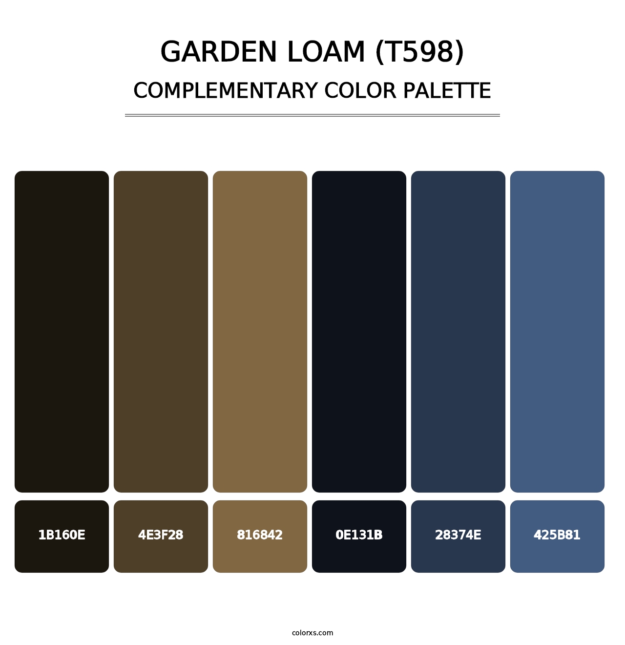 Garden Loam (T598) - Complementary Color Palette