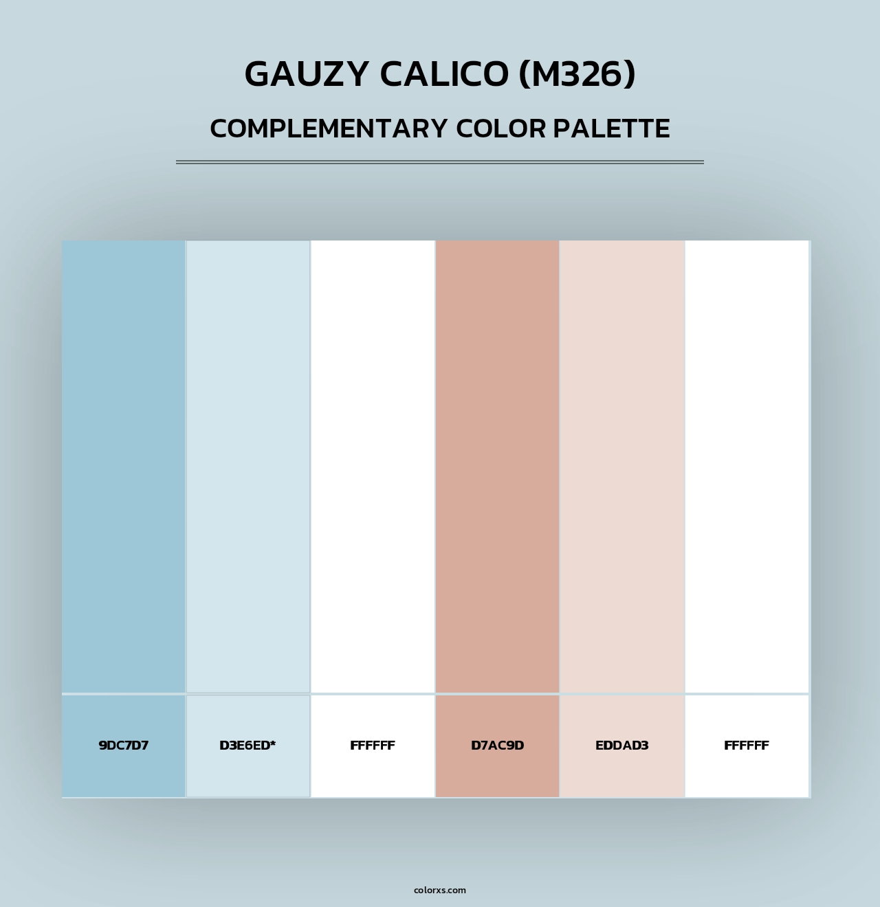Gauzy Calico (M326) - Complementary Color Palette
