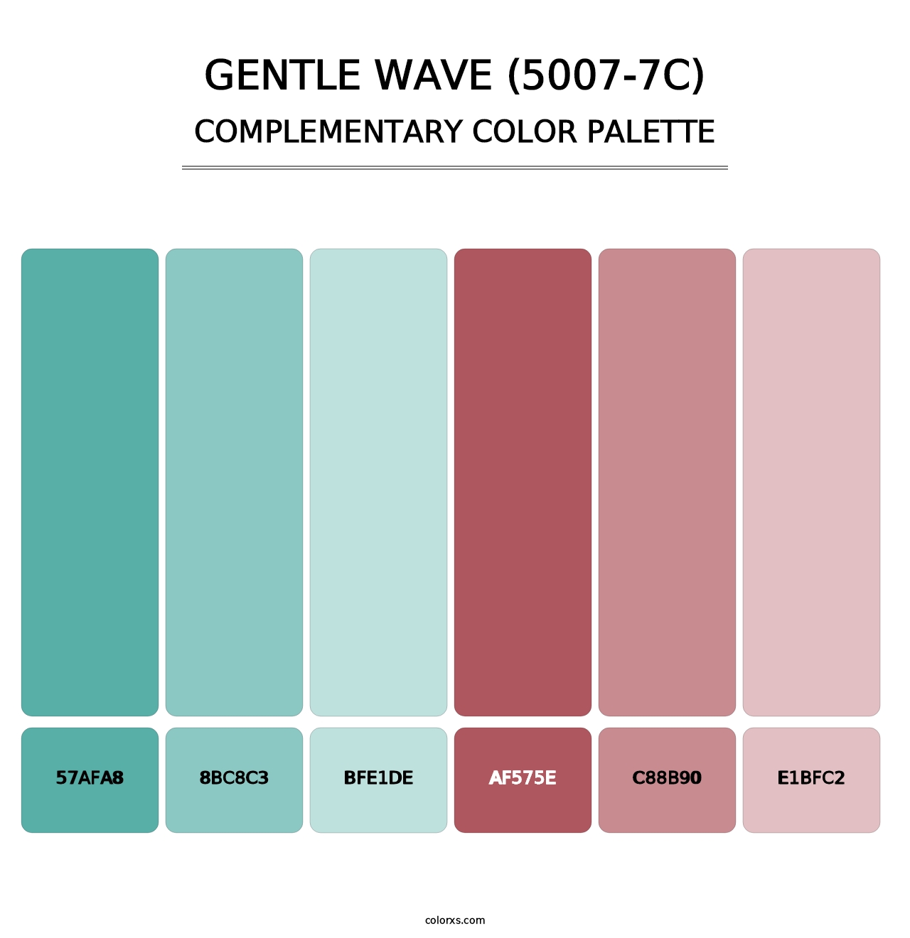Gentle Wave (5007-7C) - Complementary Color Palette