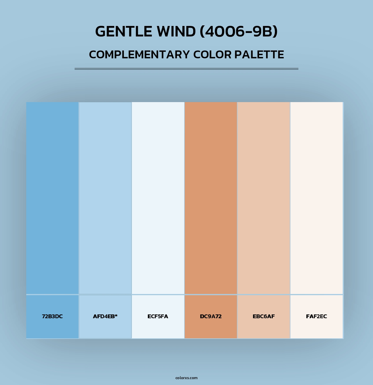 Gentle Wind (4006-9B) - Complementary Color Palette