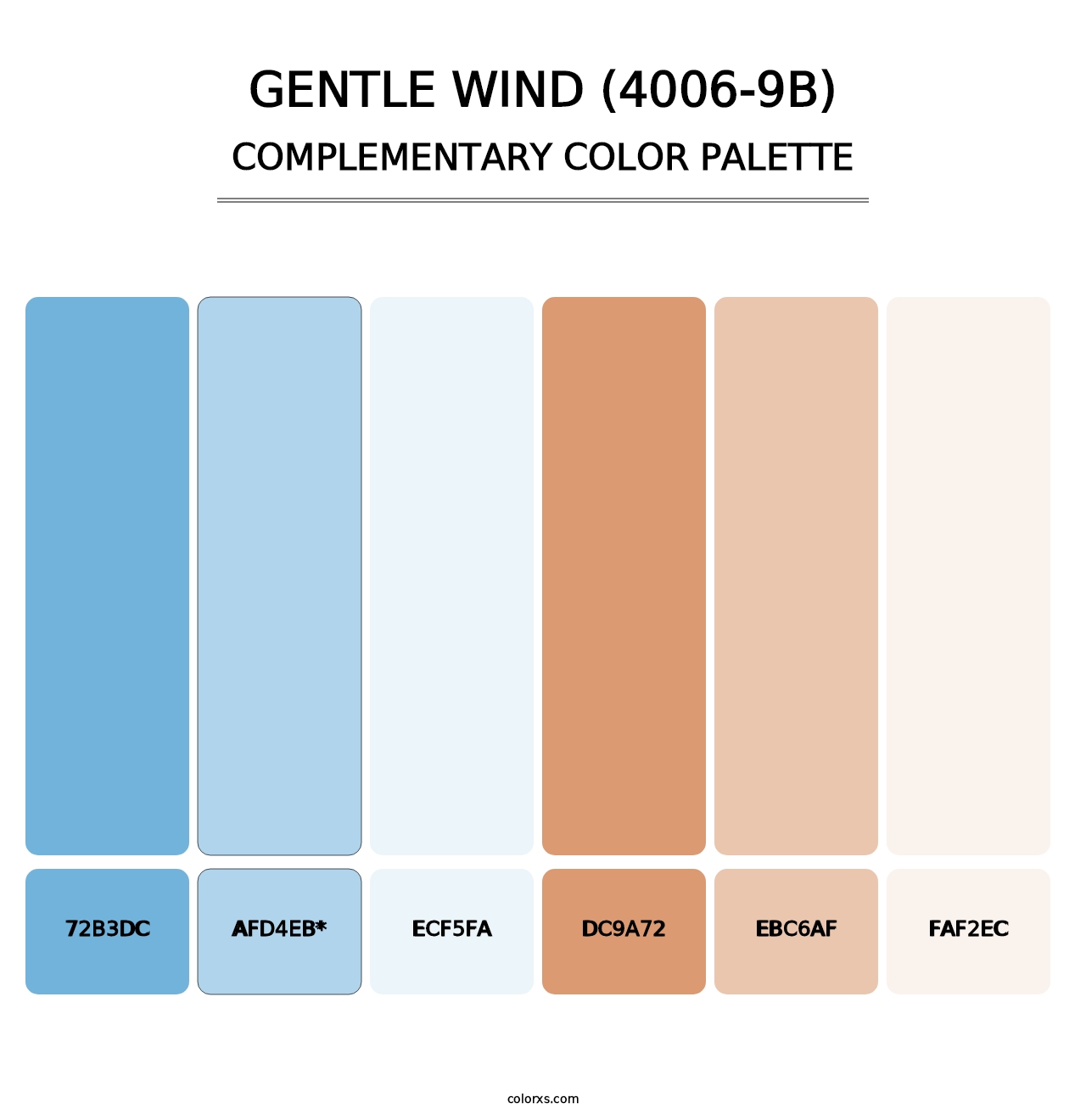 Gentle Wind (4006-9B) - Complementary Color Palette
