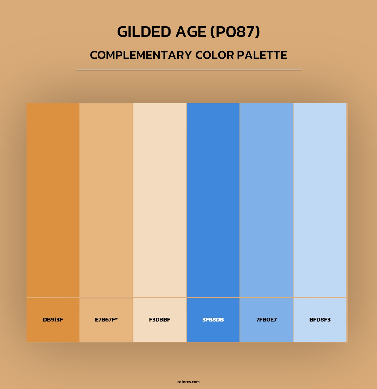 Gilded Age (P087) - Complementary Color Palette