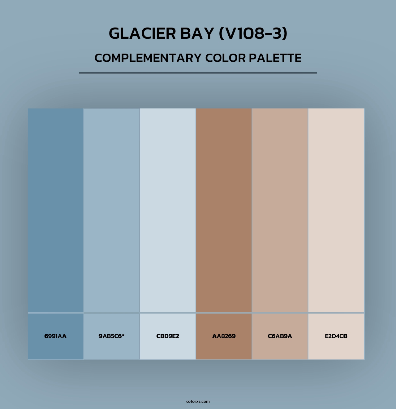Glacier Bay (V108-3) - Complementary Color Palette