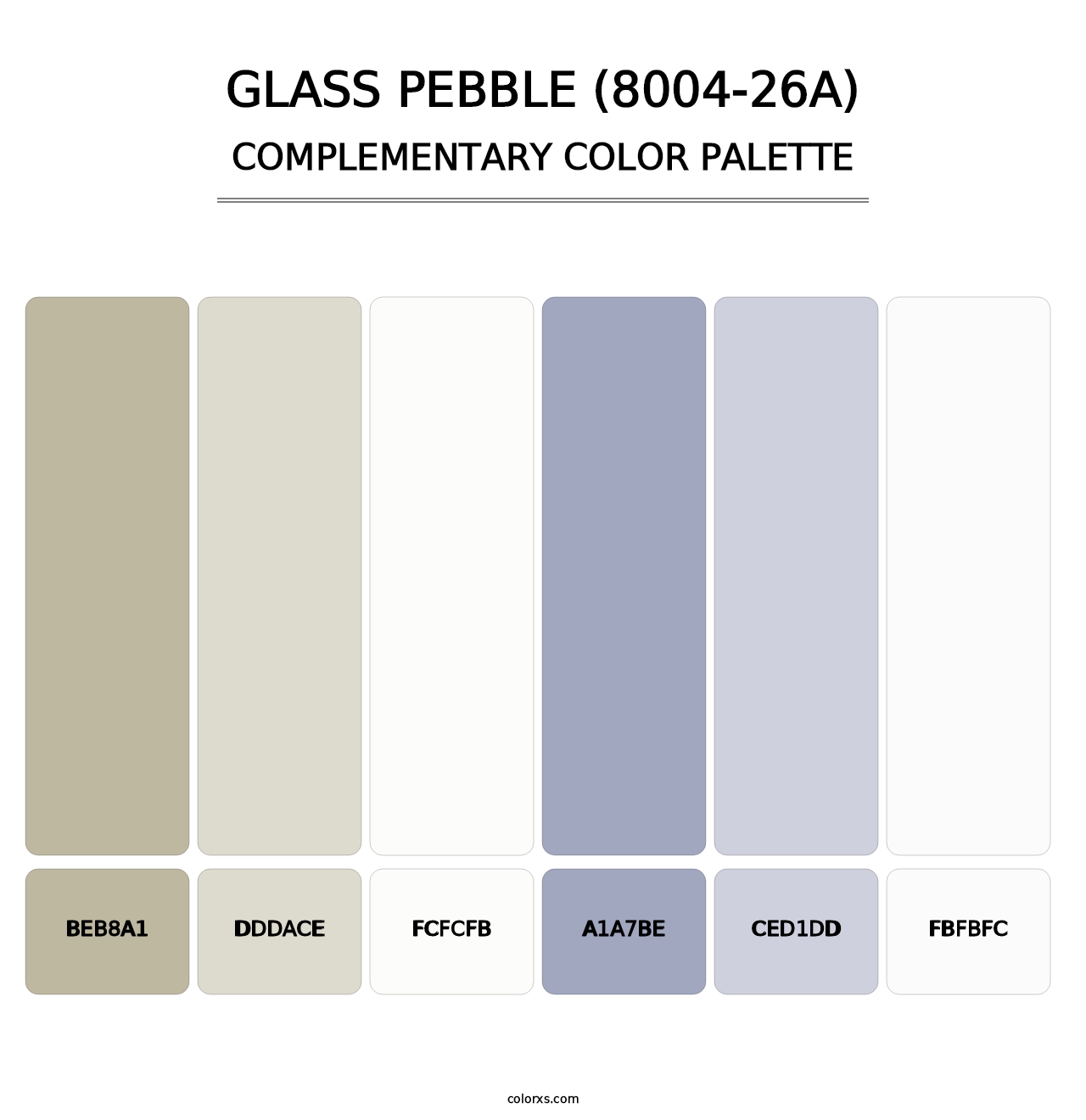 Glass Pebble (8004-26A) - Complementary Color Palette