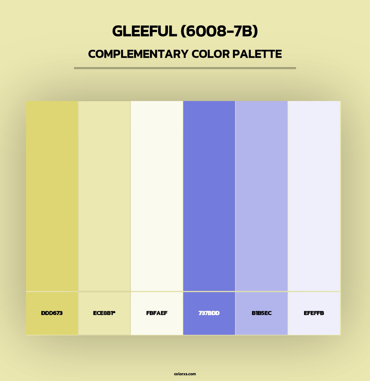 Gleeful (6008-7B) - Complementary Color Palette