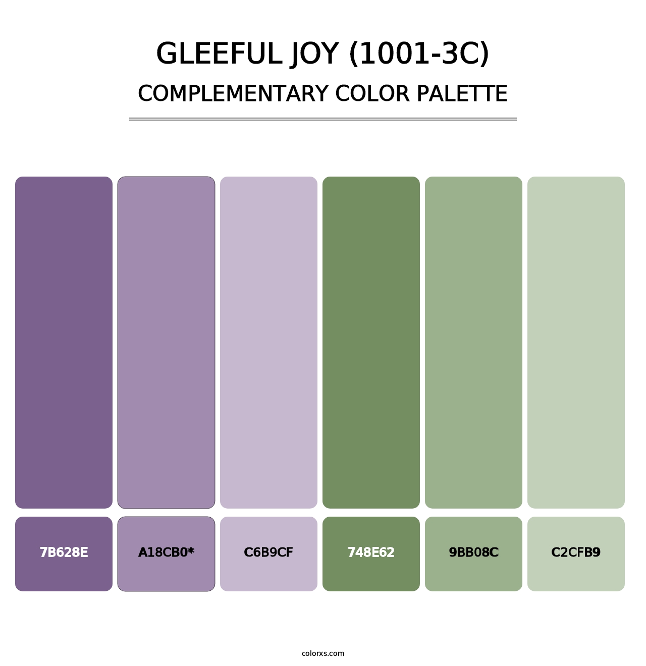 Gleeful Joy (1001-3C) - Complementary Color Palette