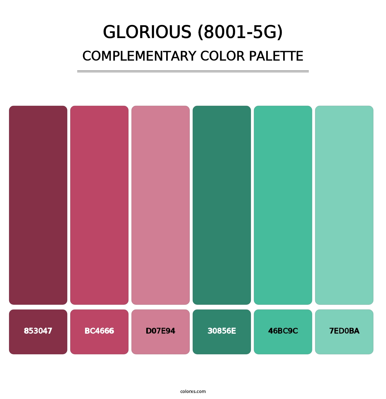 Glorious (8001-5G) - Complementary Color Palette