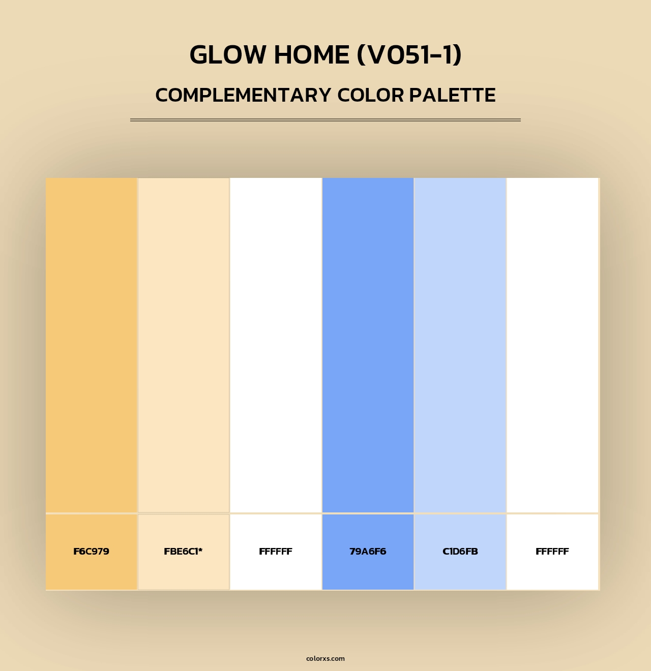 Glow Home (V051-1) - Complementary Color Palette