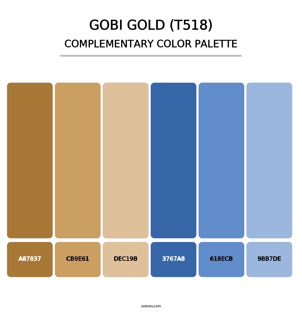 Gobi Gold (T518) - Complementary Color Palette