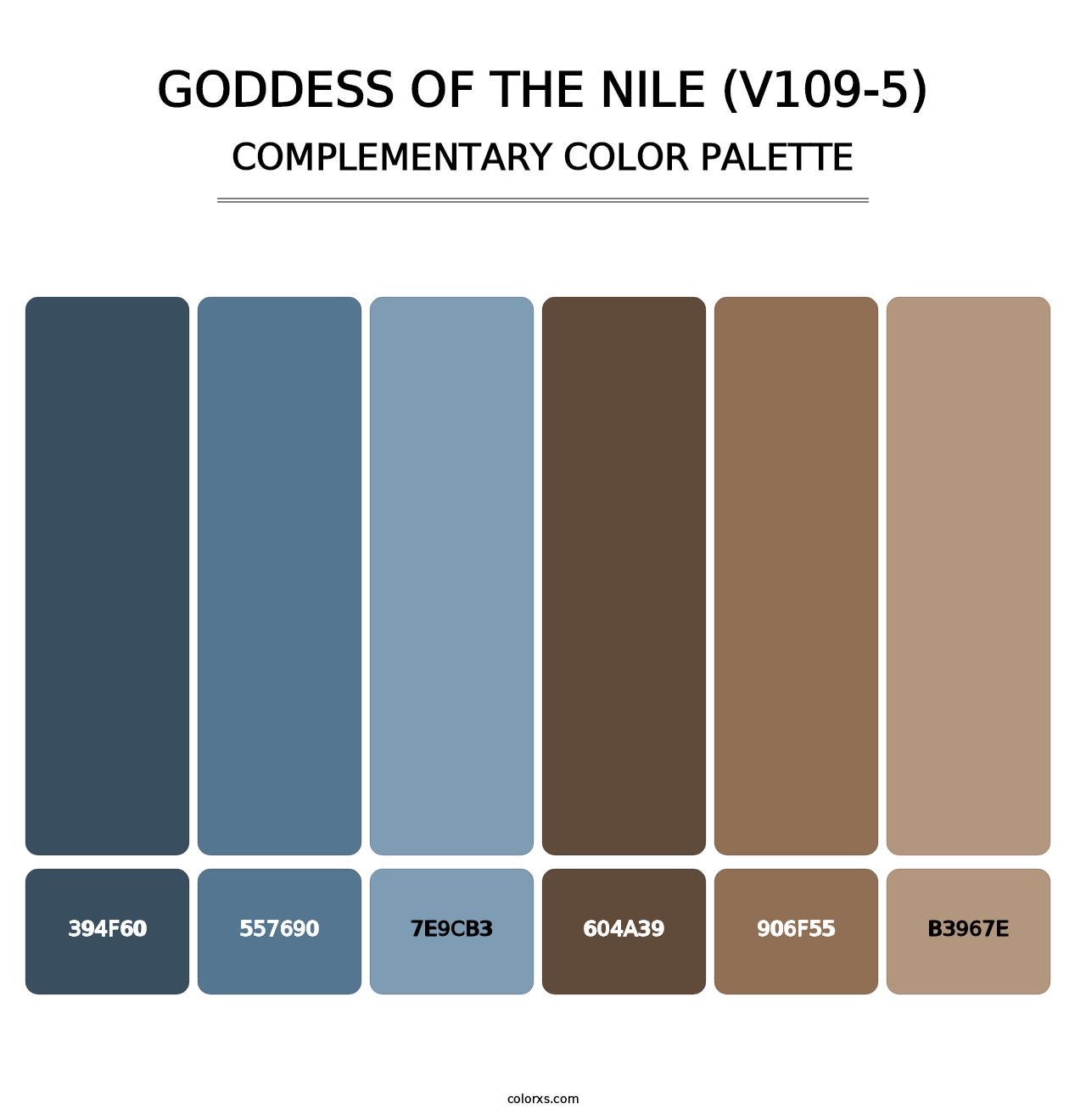 Goddess of the Nile (V109-5) - Complementary Color Palette