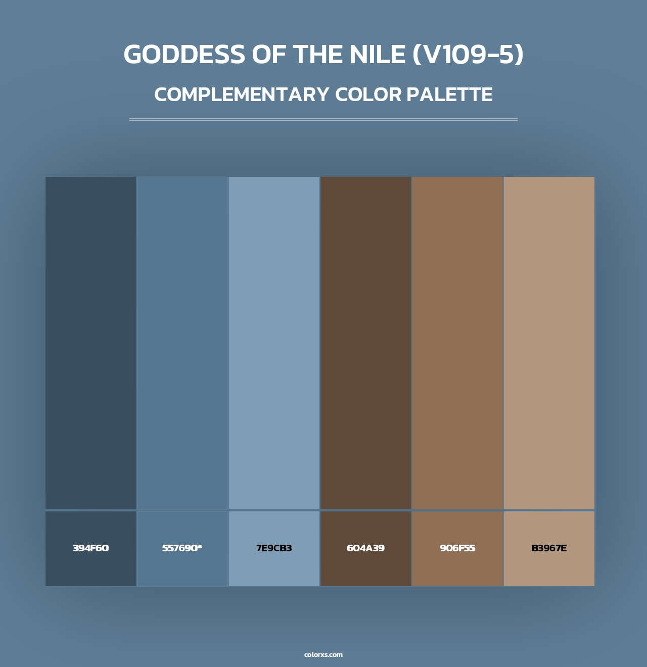 Goddess of the Nile (V109-5) - Complementary Color Palette