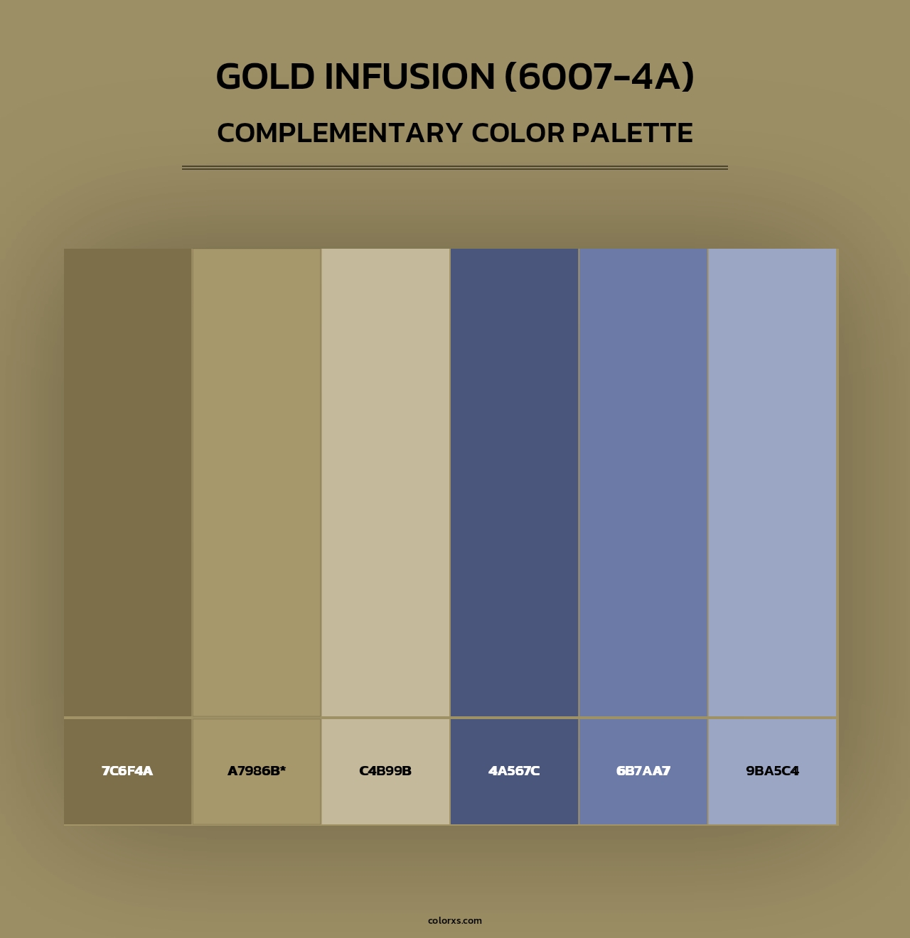 Gold Infusion (6007-4A) - Complementary Color Palette