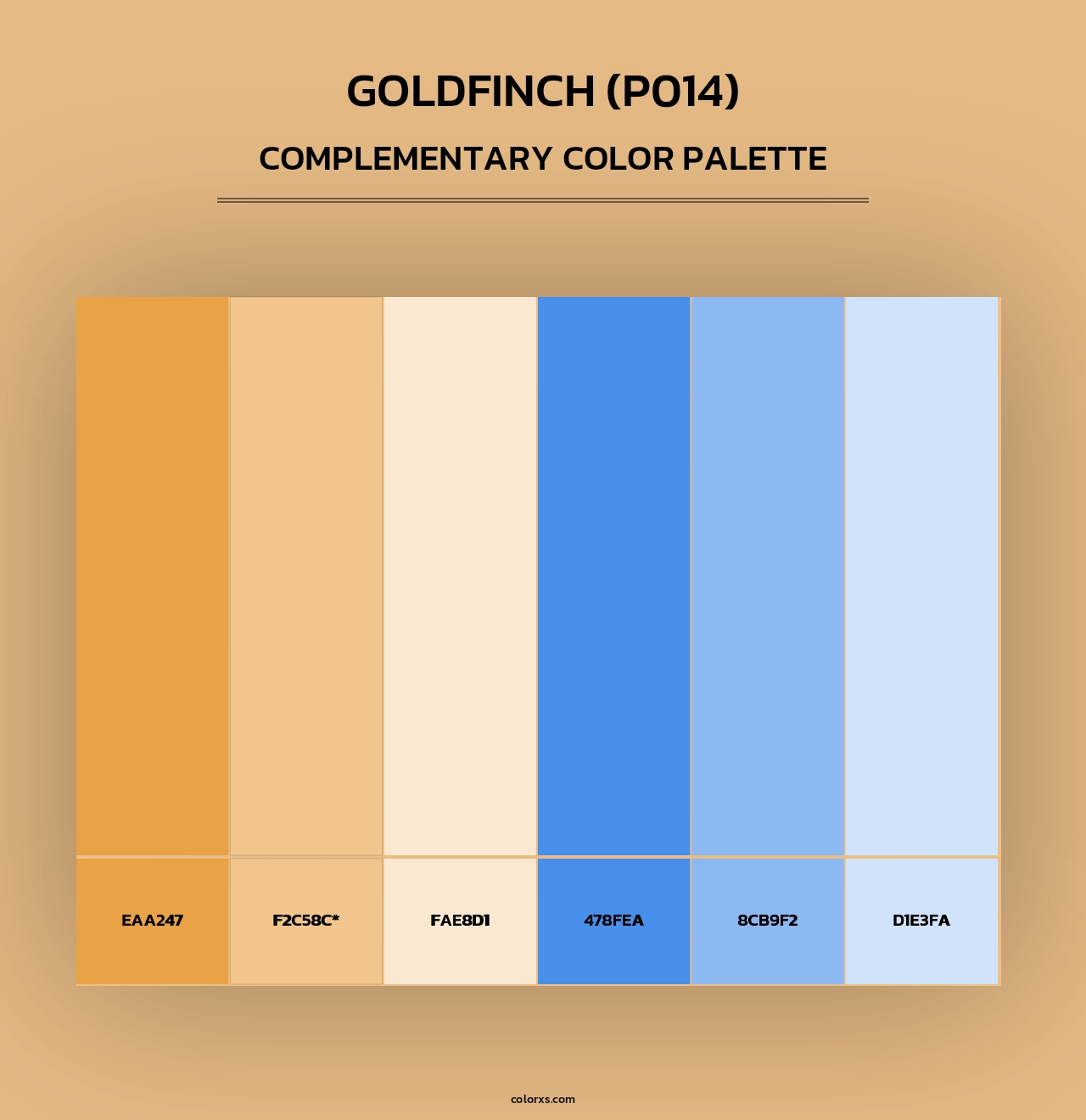 Goldfinch (P014) - Complementary Color Palette