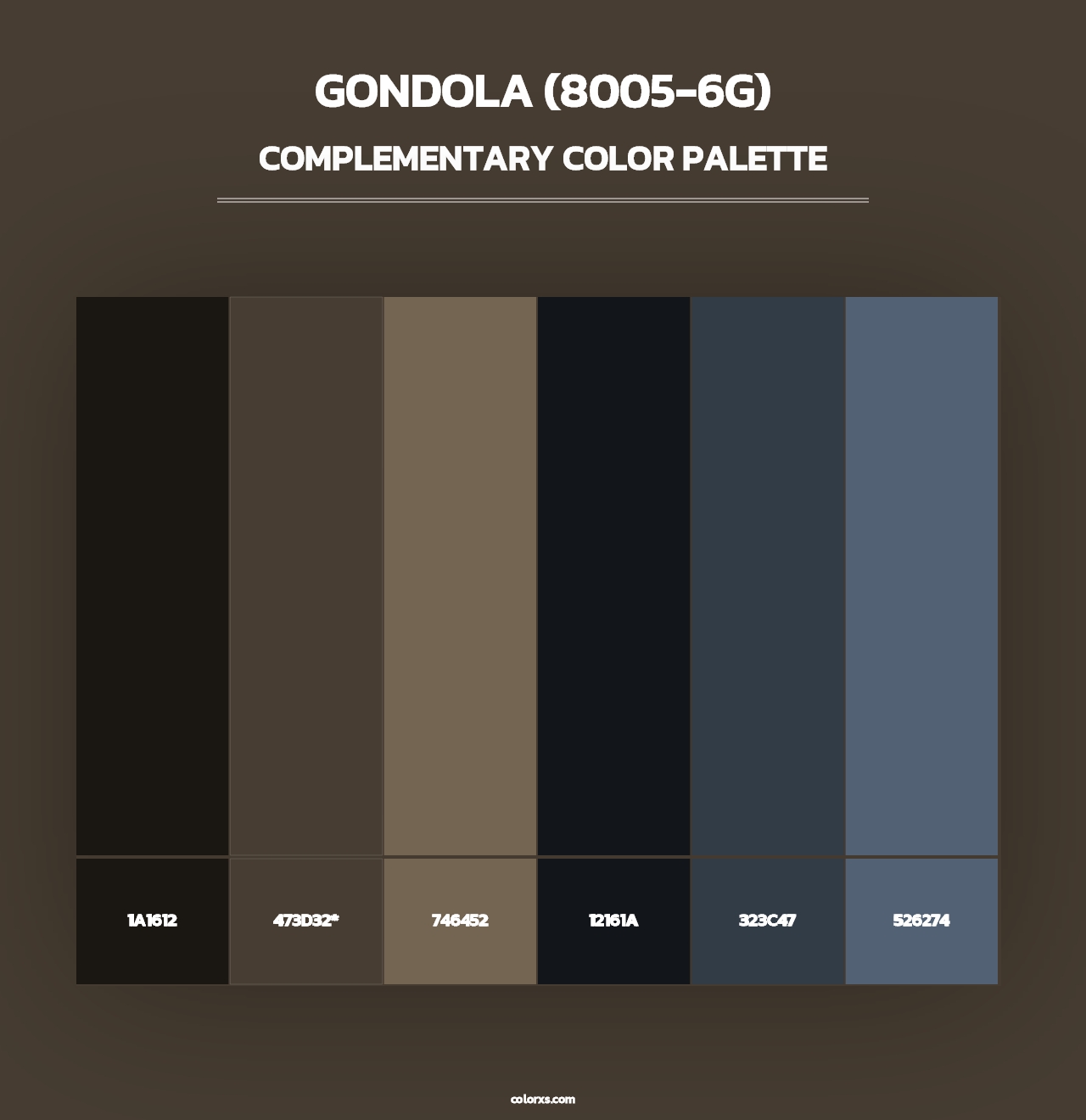 Gondola (8005-6G) - Complementary Color Palette