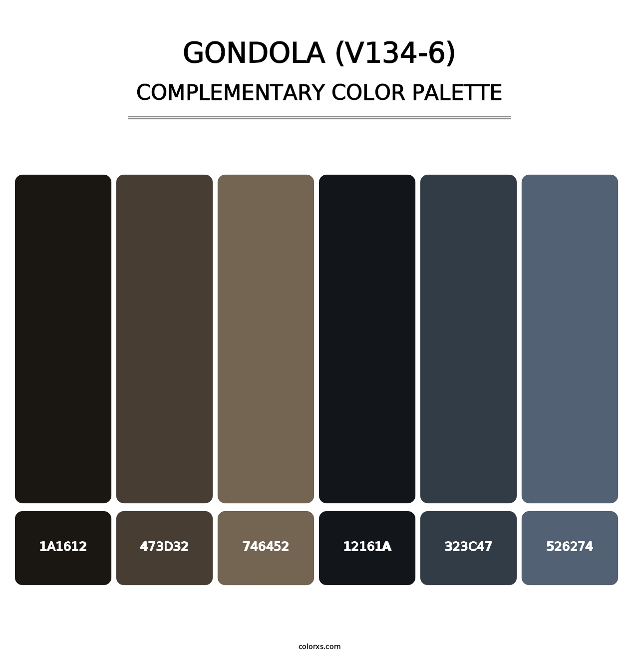 Gondola (V134-6) - Complementary Color Palette