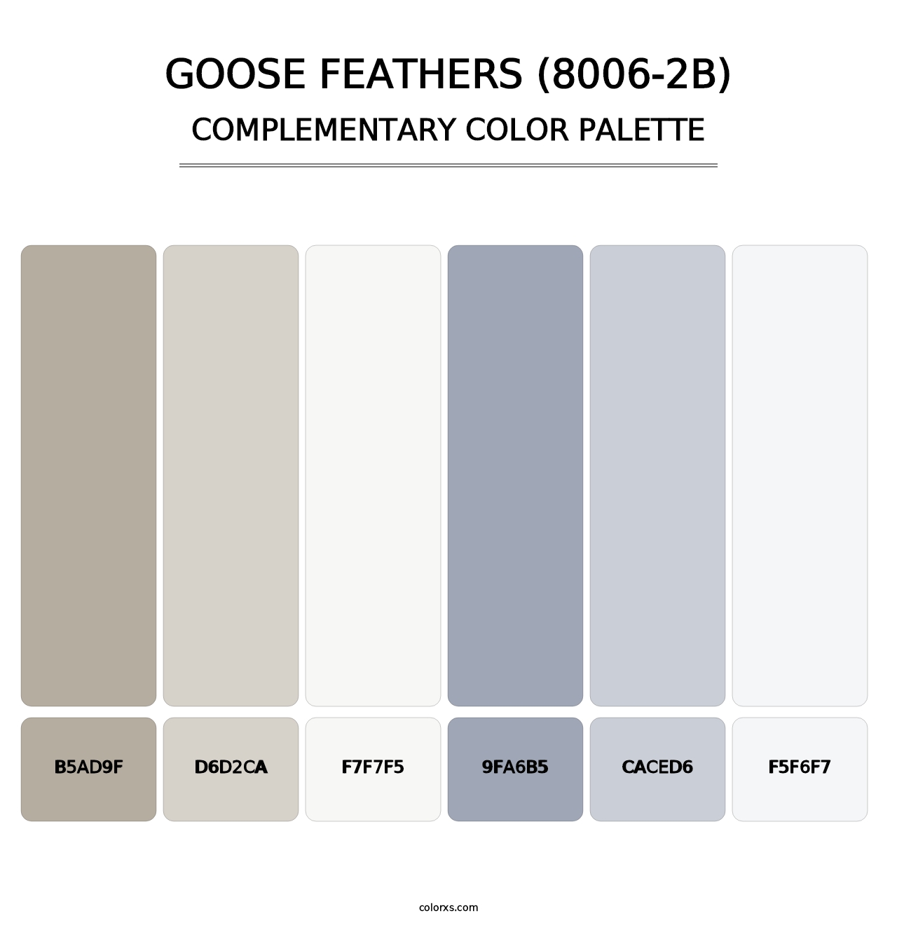 Goose Feathers (8006-2B) - Complementary Color Palette