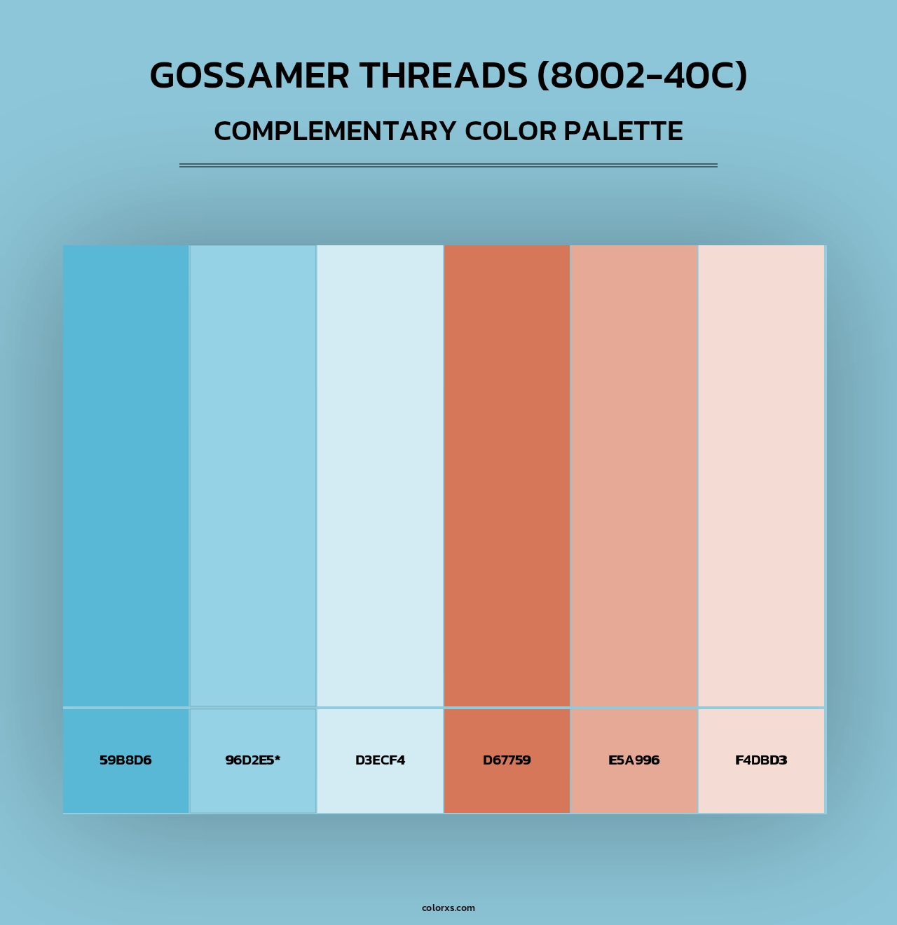 Gossamer Threads (8002-40C) - Complementary Color Palette