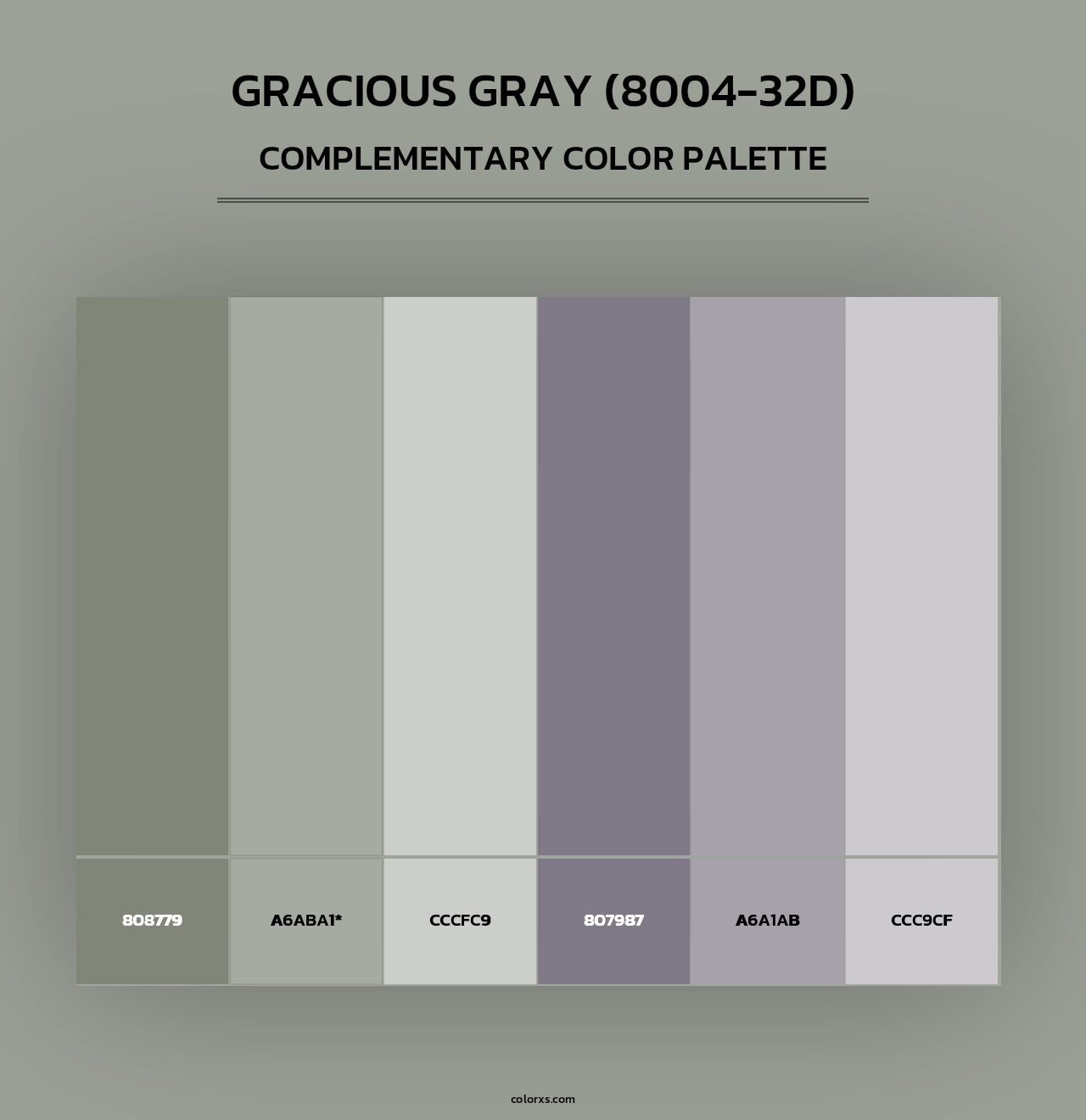 Gracious Gray (8004-32D) - Complementary Color Palette