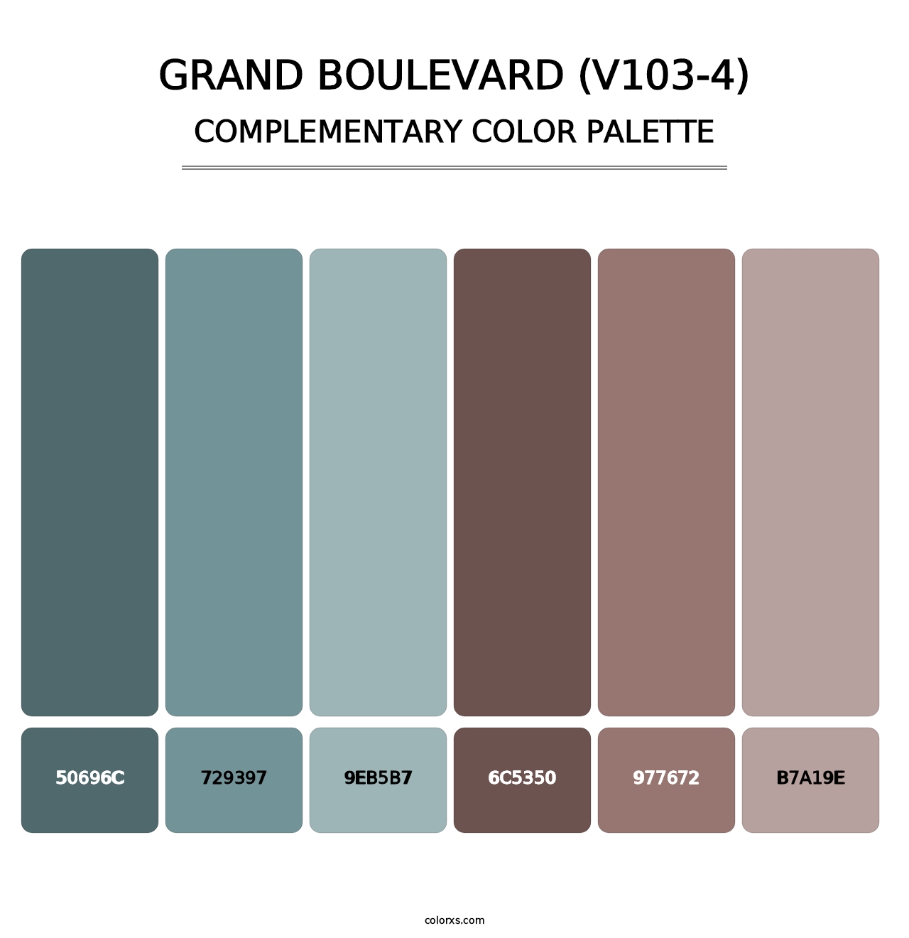 Grand Boulevard (V103-4) - Complementary Color Palette