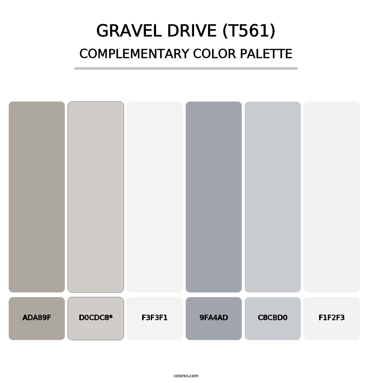Gravel Drive (T561) - Complementary Color Palette