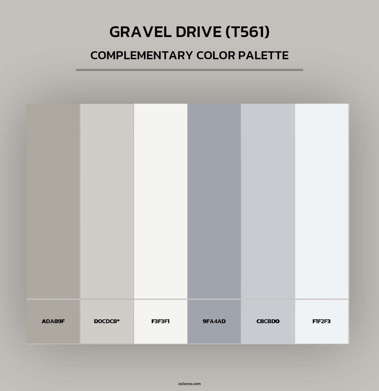 Gravel Drive (T561) - Complementary Color Palette