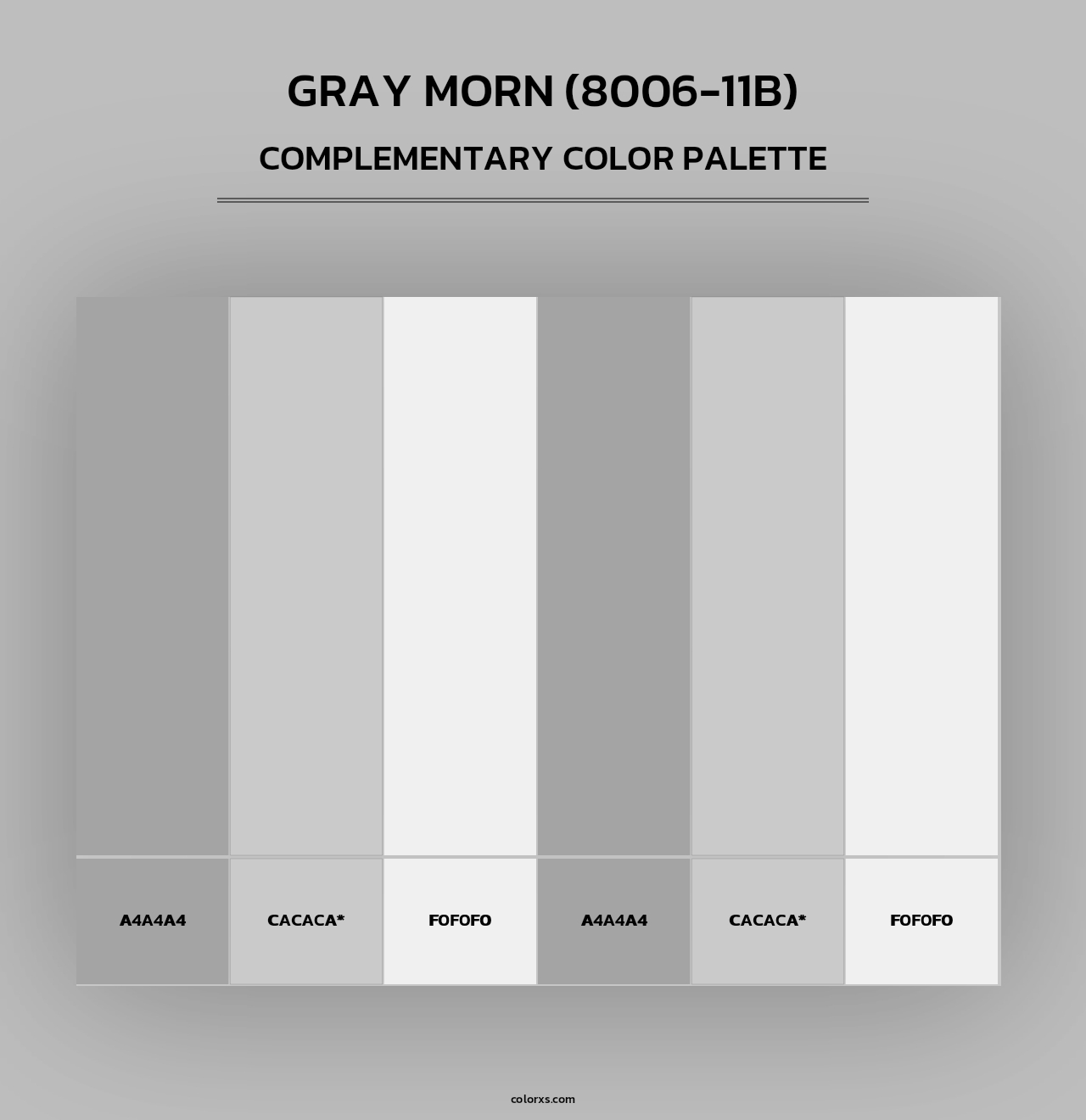 Gray Morn (8006-11B) - Complementary Color Palette