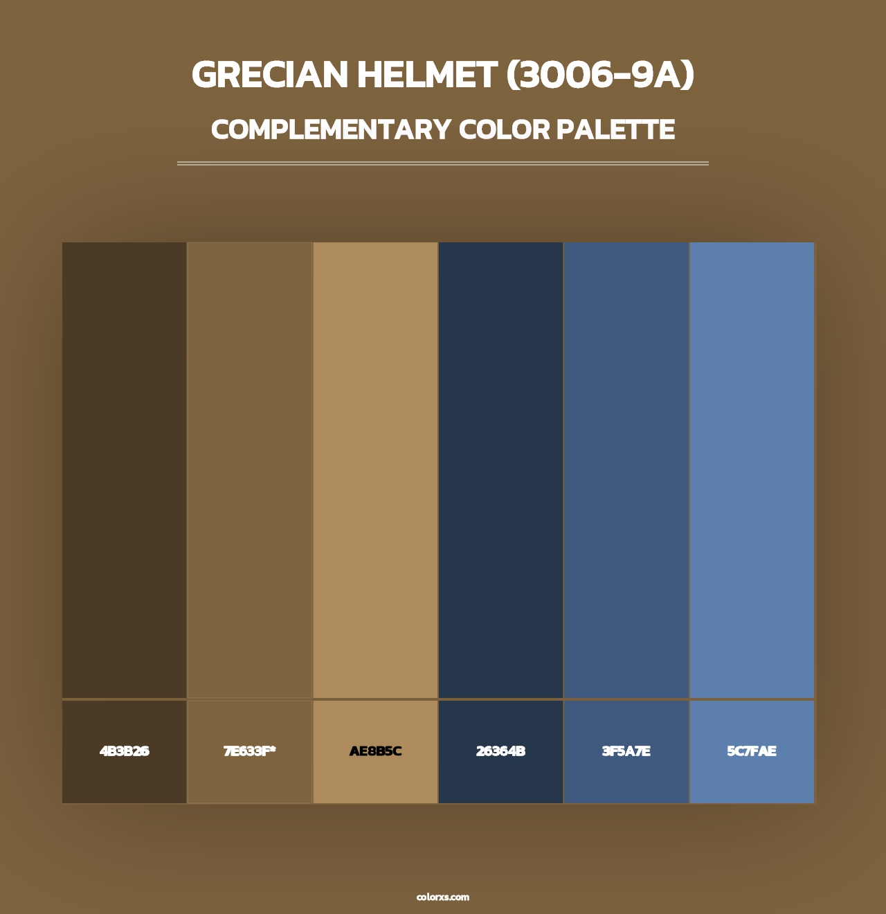 Grecian Helmet (3006-9A) - Complementary Color Palette