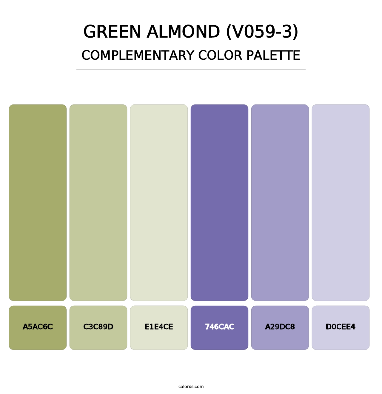 Green Almond (V059-3) - Complementary Color Palette