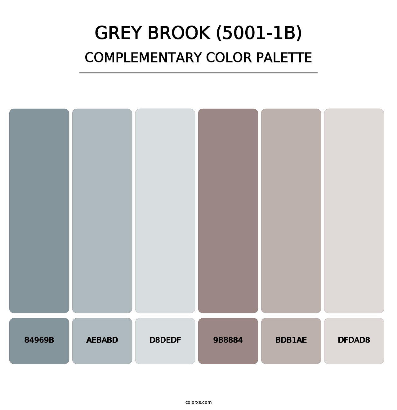 Grey Brook (5001-1B) - Complementary Color Palette