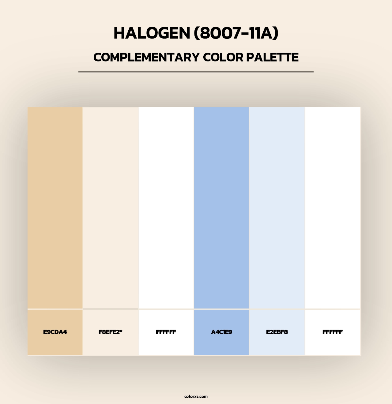 Halogen (8007-11A) - Complementary Color Palette