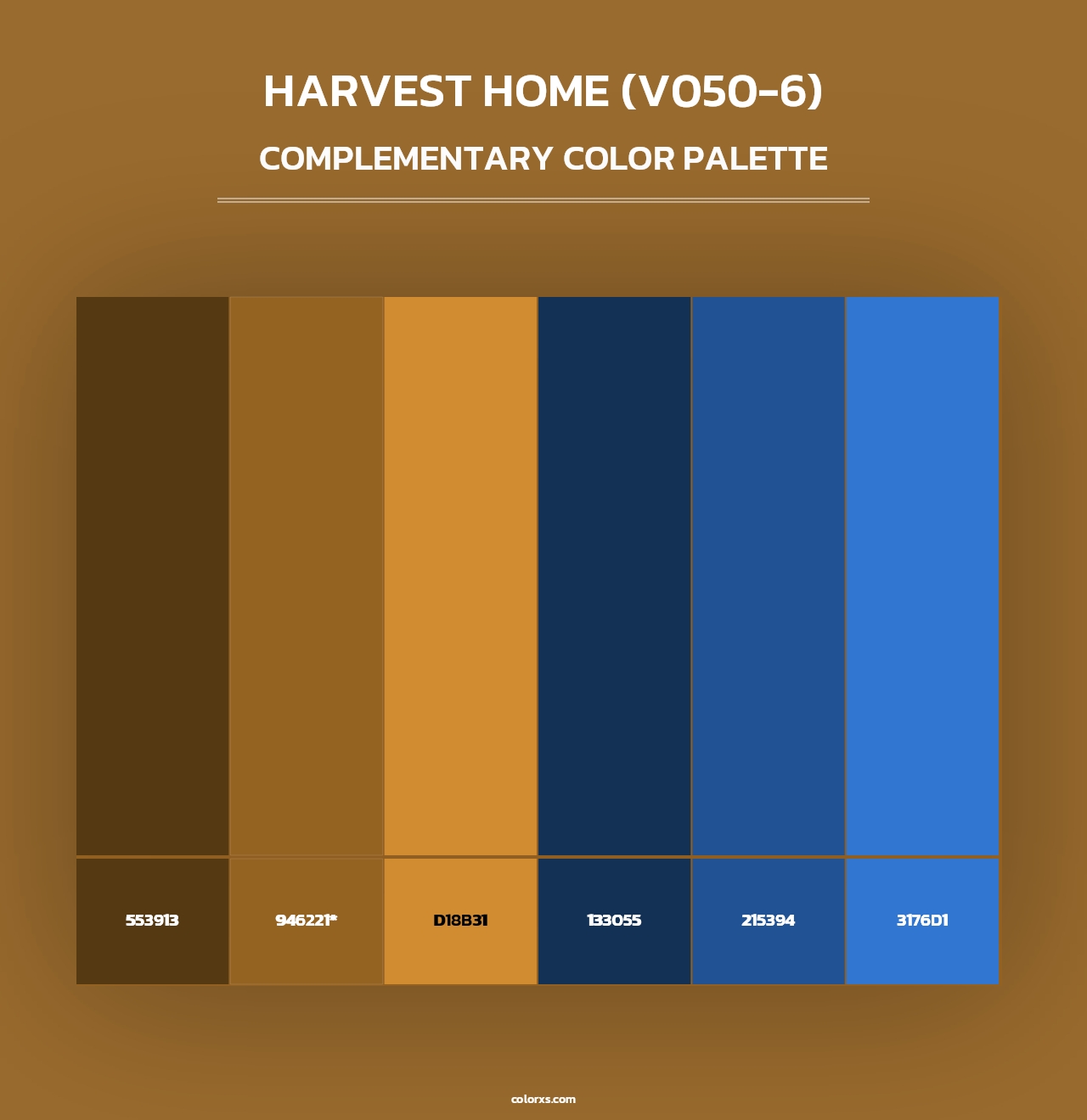 Harvest Home (V050-6) - Complementary Color Palette