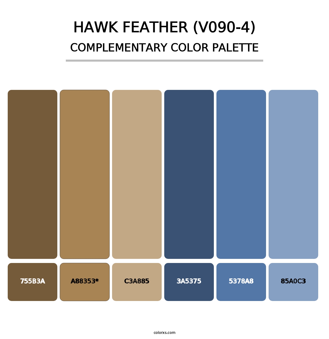 Hawk Feather (V090-4) - Complementary Color Palette