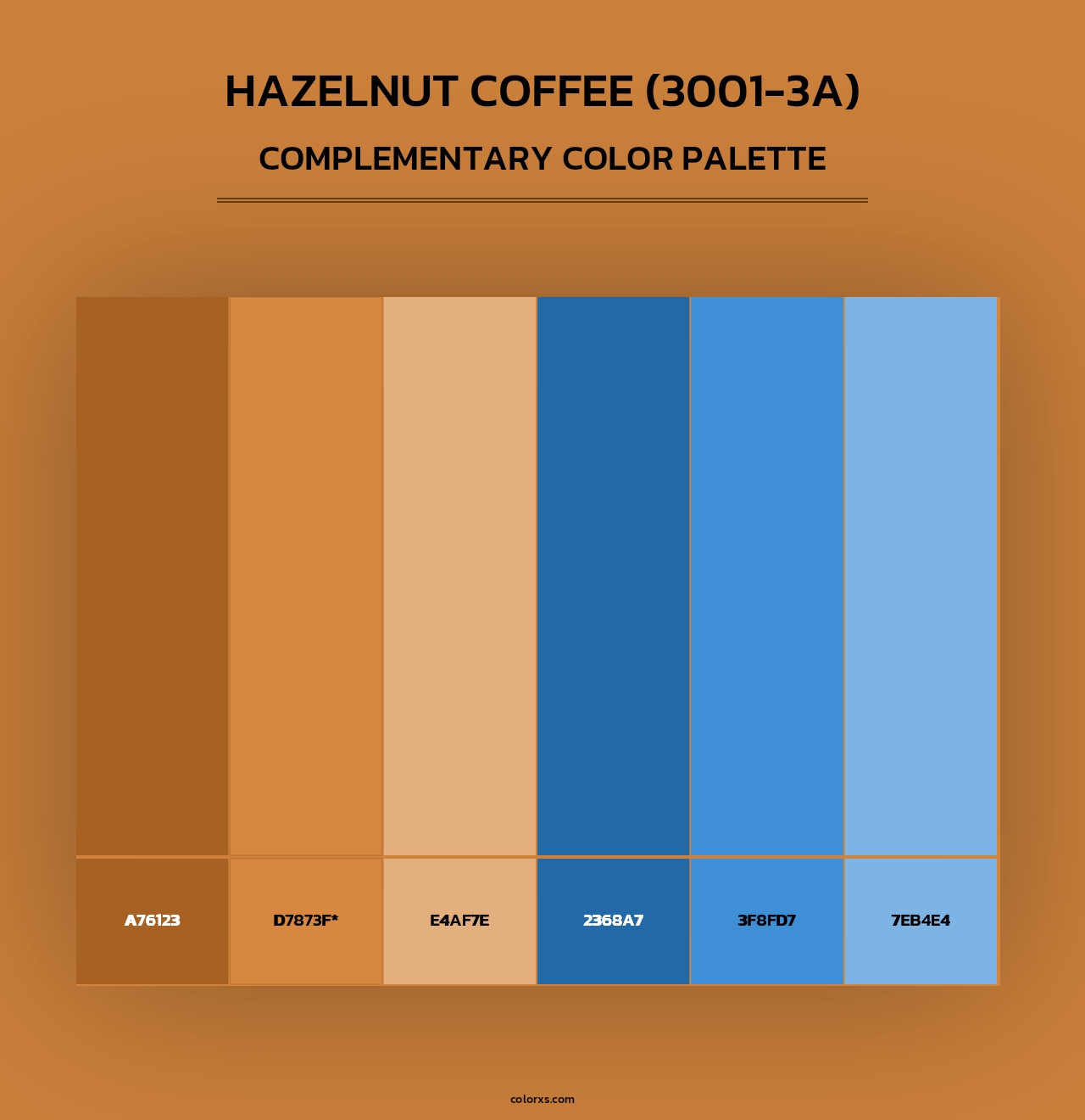 Hazelnut Coffee (3001-3A) - Complementary Color Palette