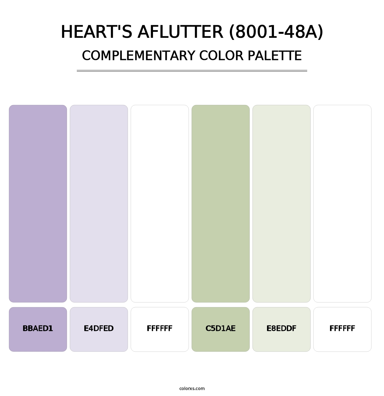 Heart's Aflutter (8001-48A) - Complementary Color Palette