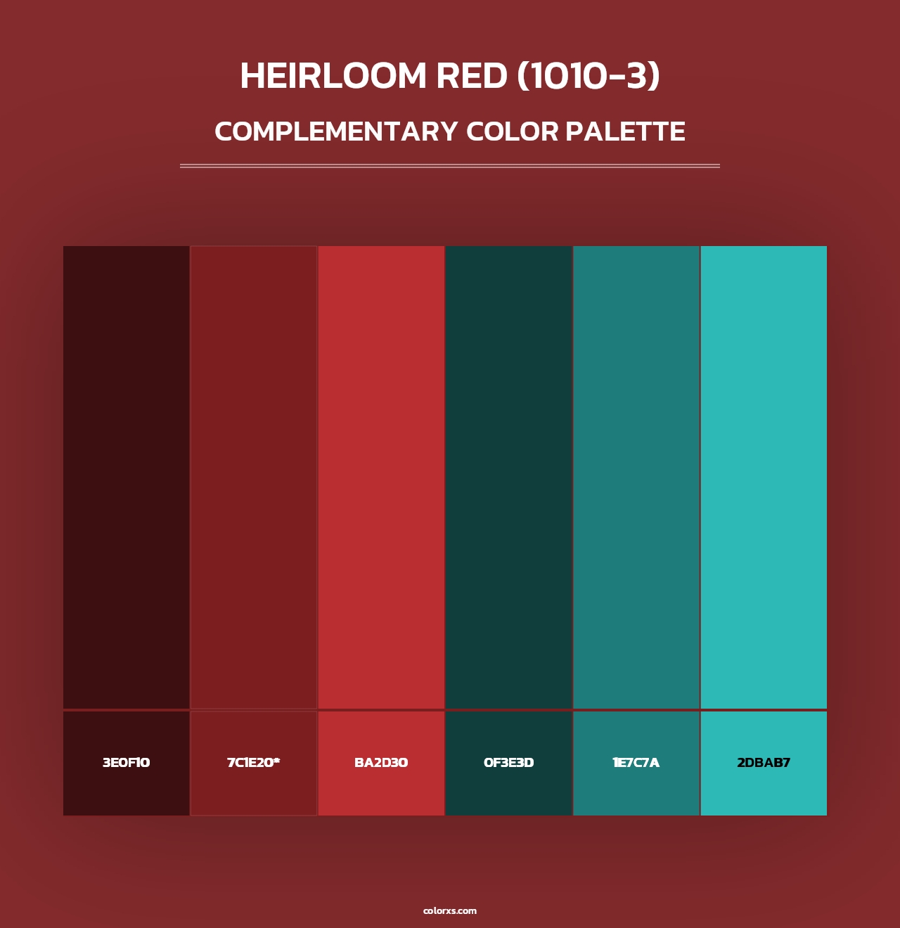 Heirloom Red (1010-3) - Complementary Color Palette