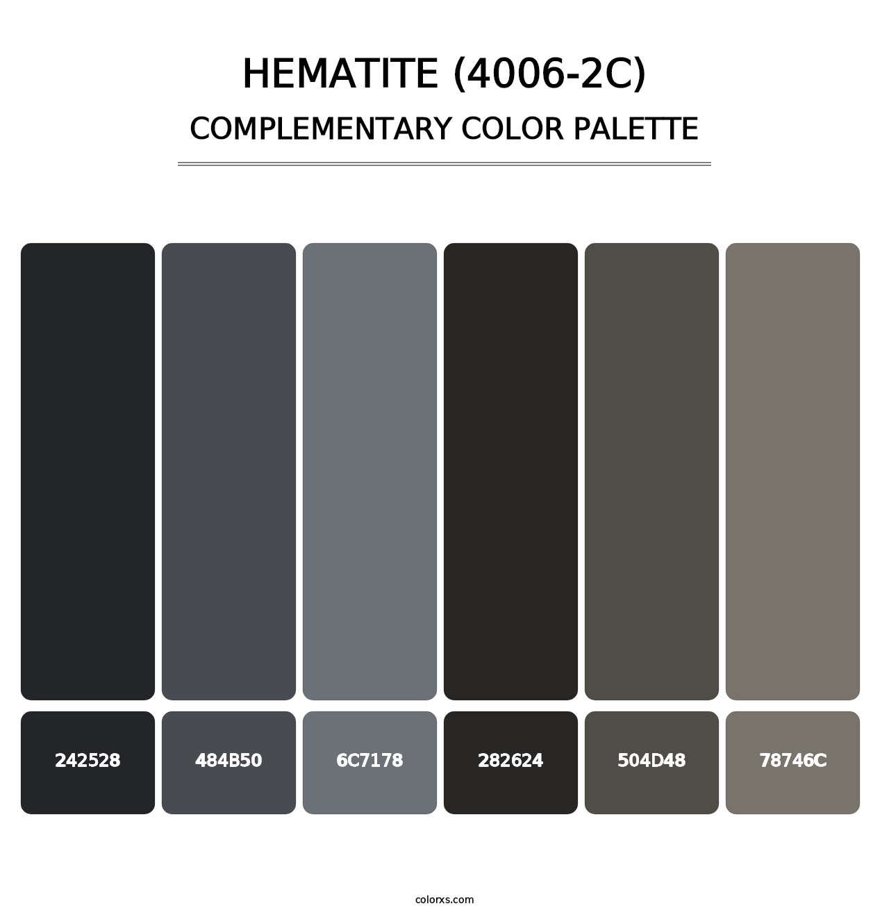 Hematite (4006-2C) - Complementary Color Palette